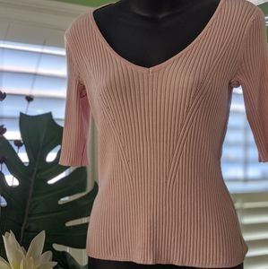 Fitted ⅓ sleeve sweater